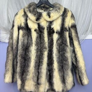 Vintage Real Cross Mink Fur Short Jacket